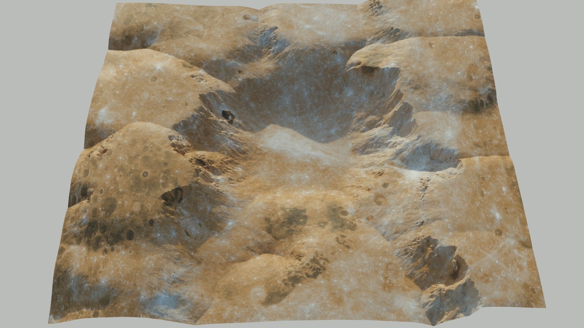 LANDSCAPE 3D MODEL 2 LEVEL OF  DETAILS 3D model_6