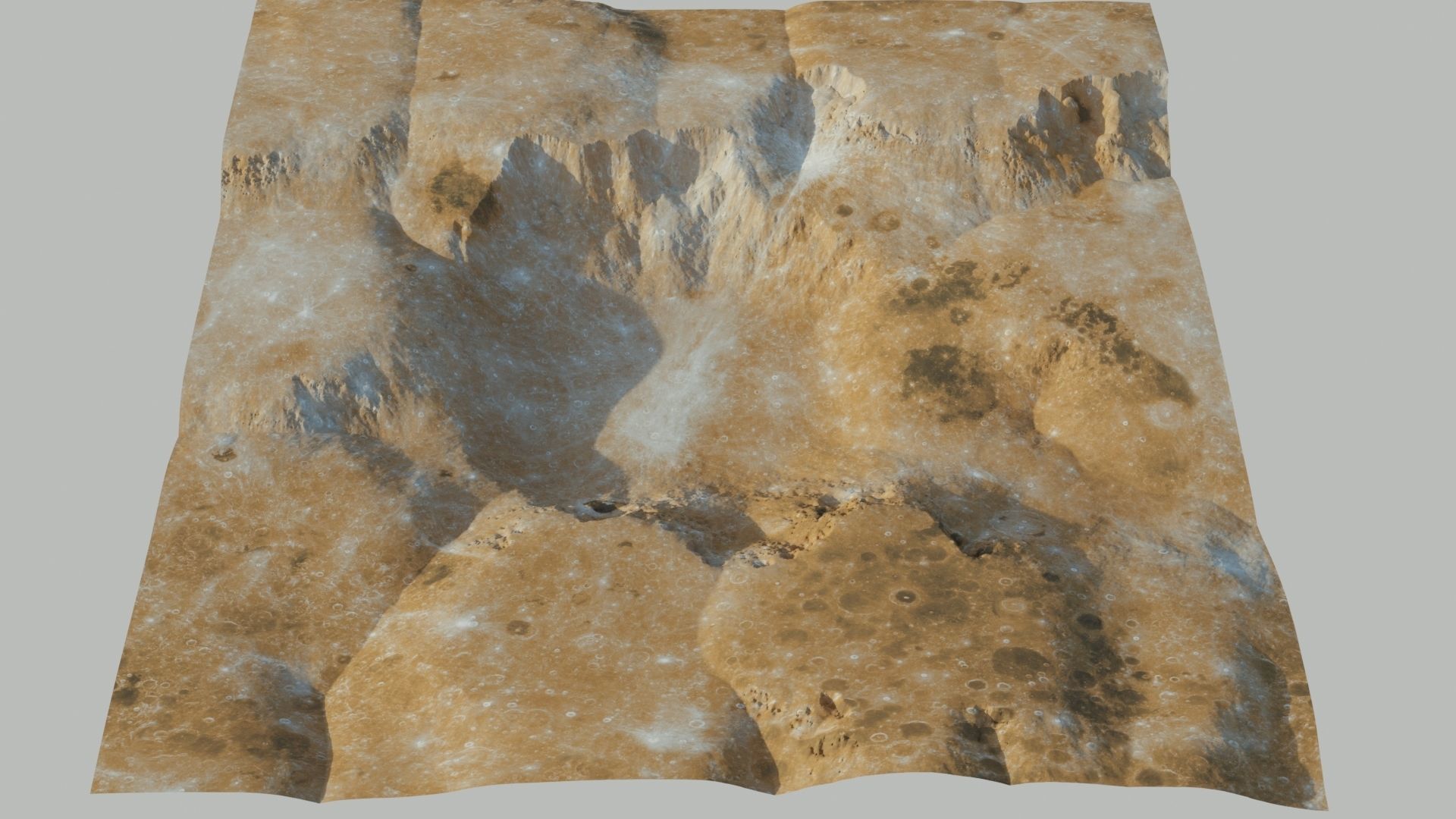 LANDSCAPE 3D MODEL 2 LEVEL OF  DETAILS 3D model_9