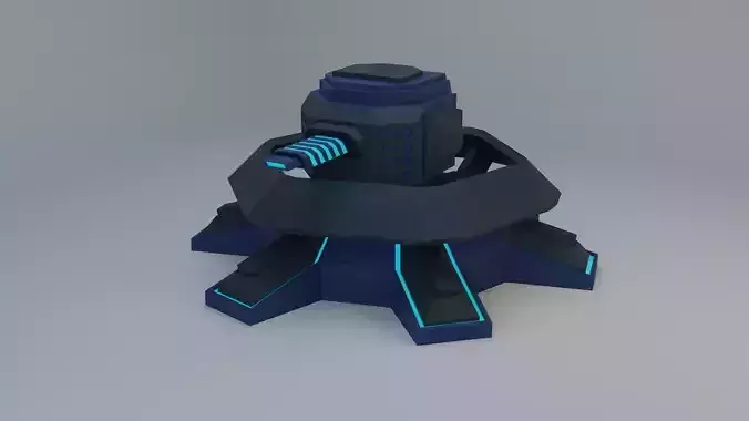 Sci-Fi Plasma Turret