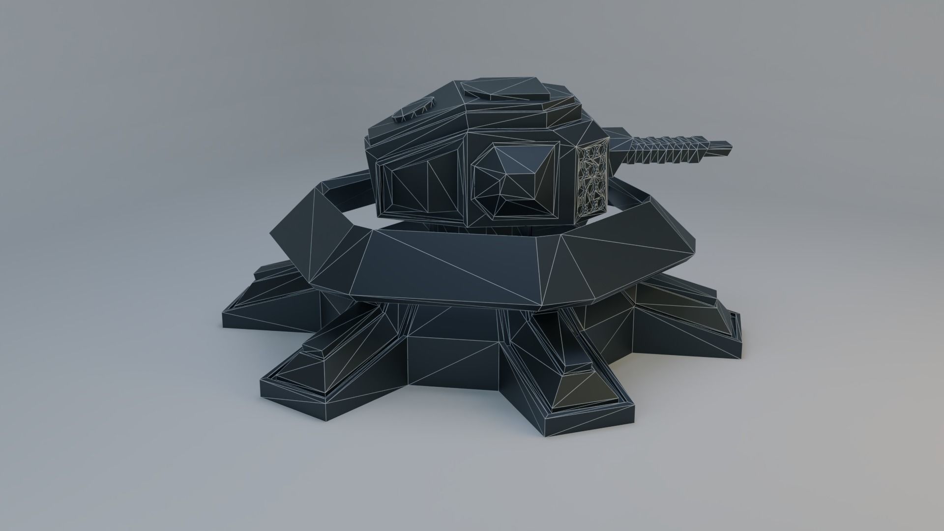 Sci-Fi Plasma Turret Free low-poly 3D model_18