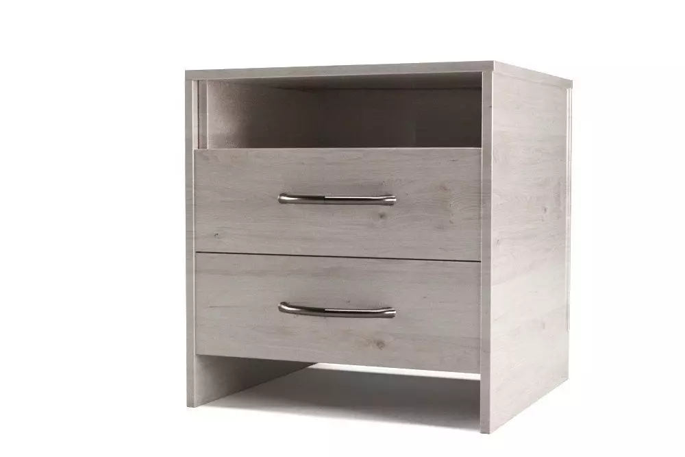 Chivonne 2 - Drawer Nightstand 3D model_0
