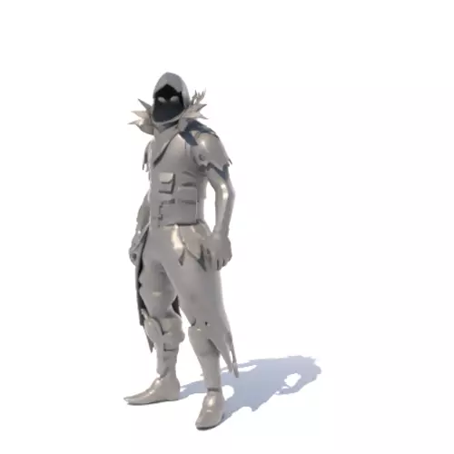 Fortnite Ravin with Scar 3D print model