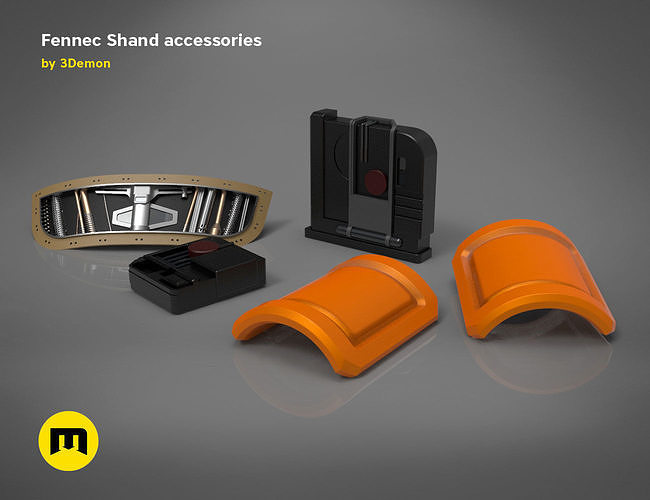 Fennec Shand accessories 3D print model
