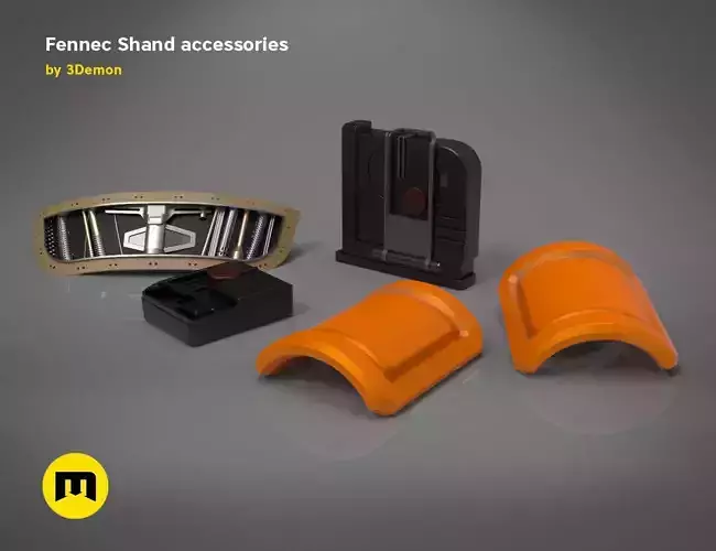 Fennec Shand accessories 3D print model