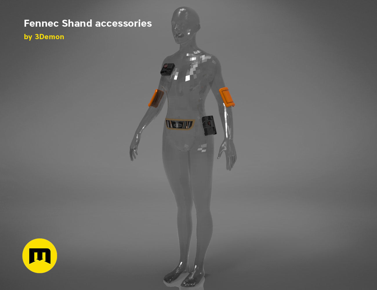 Fennec Shand accessories 3D print model_11