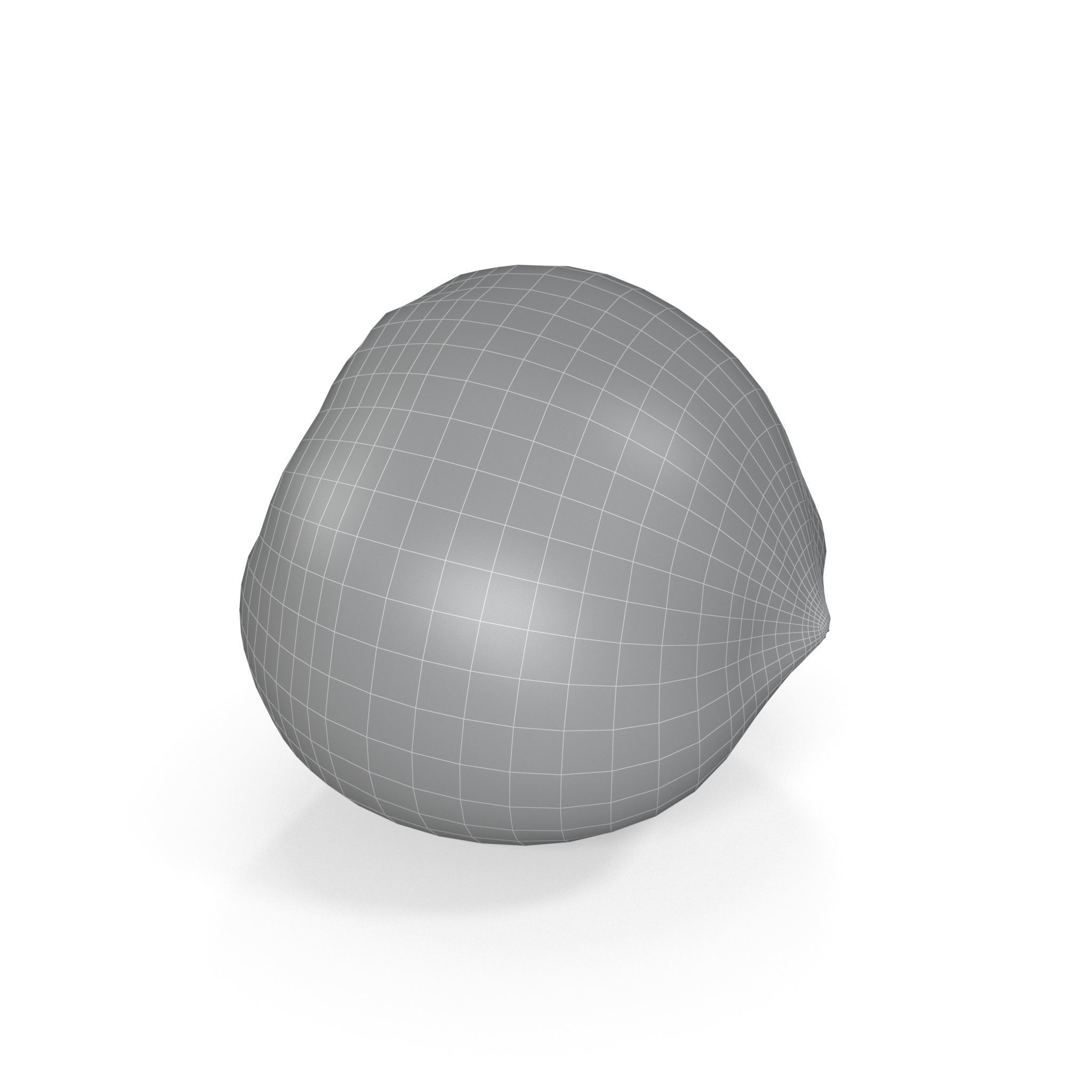 Realistic Hazelnut 3D model acorn stool 3D model_9