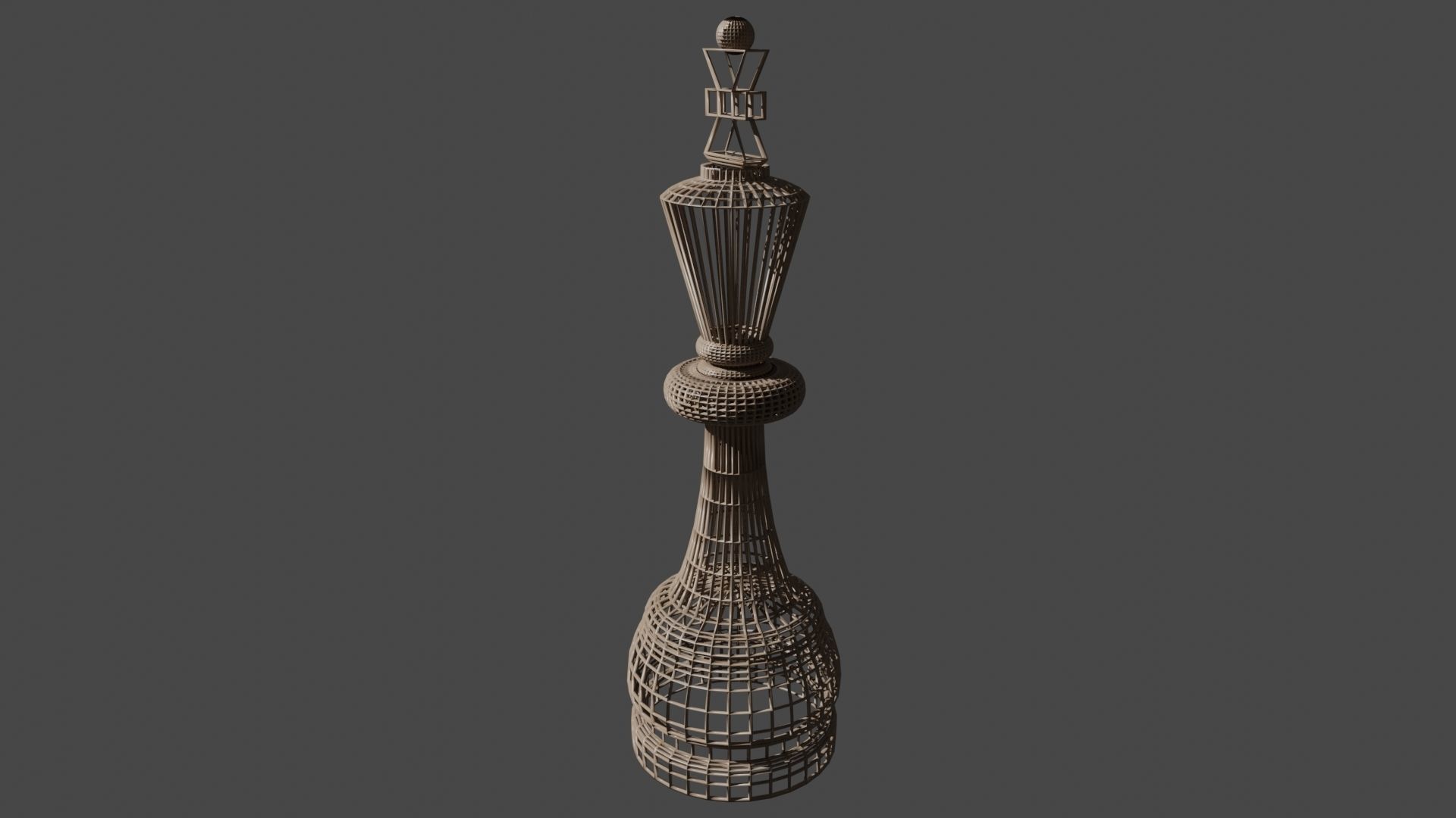 Chess Set Wooden 3D model_49