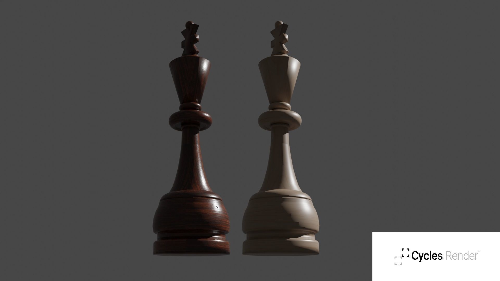 Chess Set Wooden 3D model_31