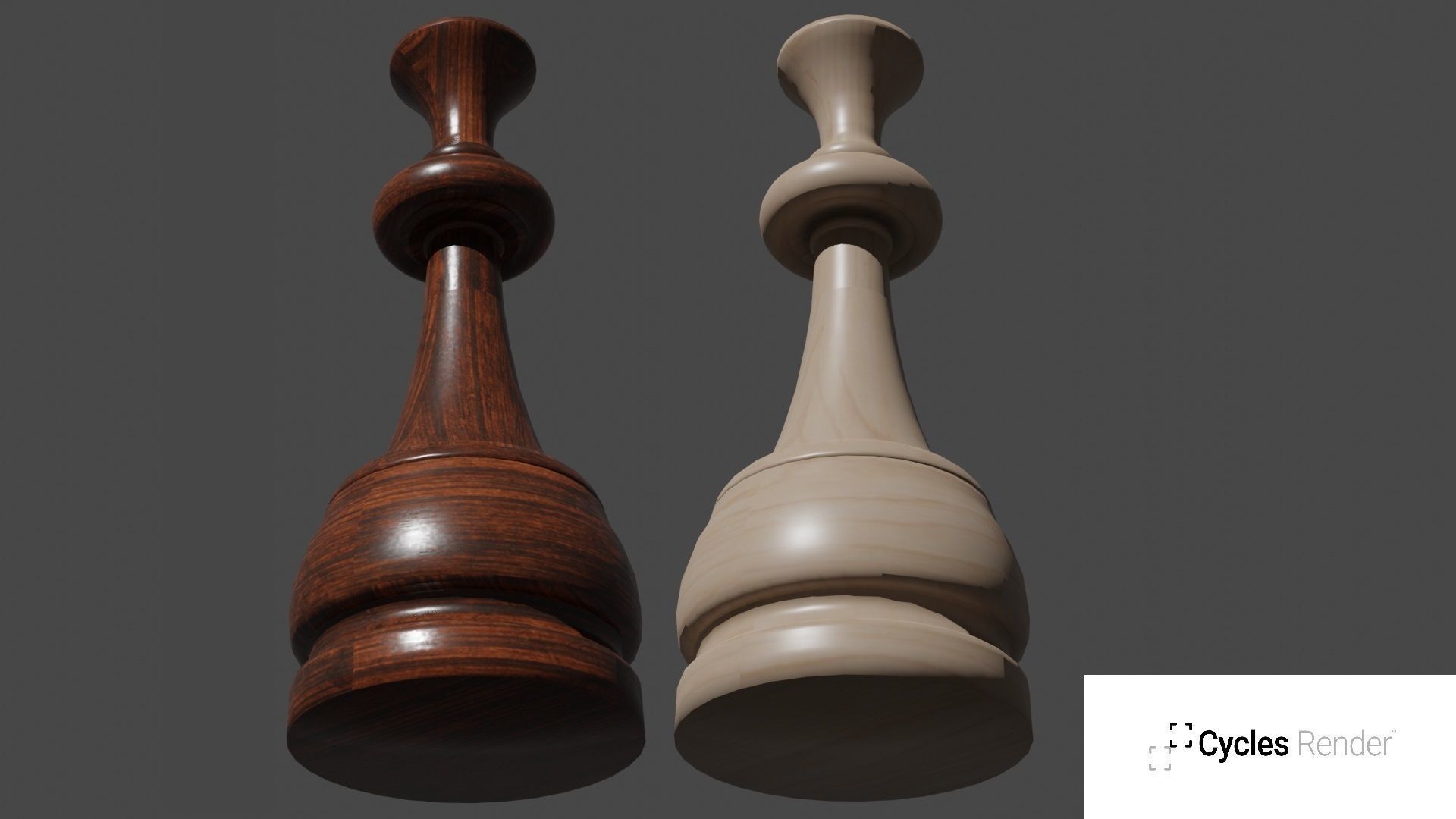 Chess Set Wooden 3D model_23