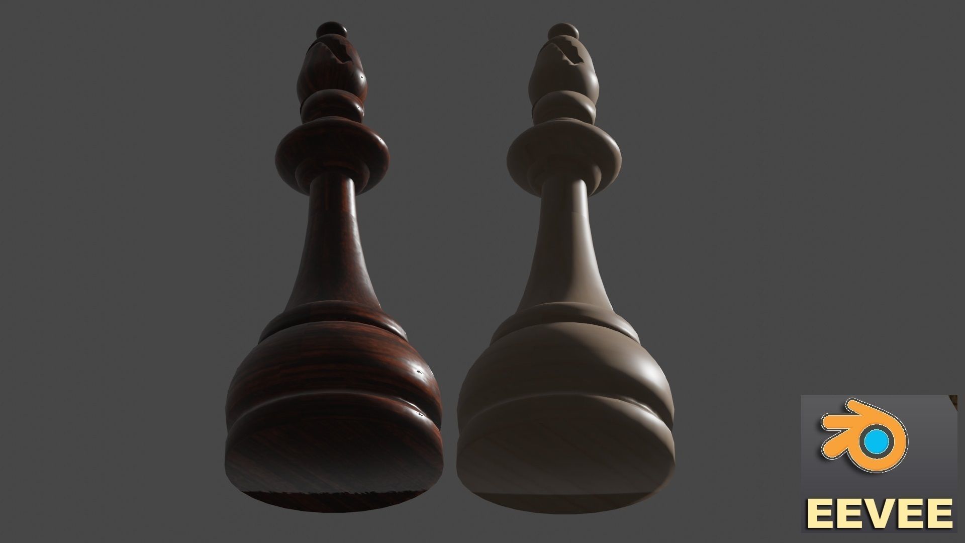 Chess Set Wooden 3D model_20
