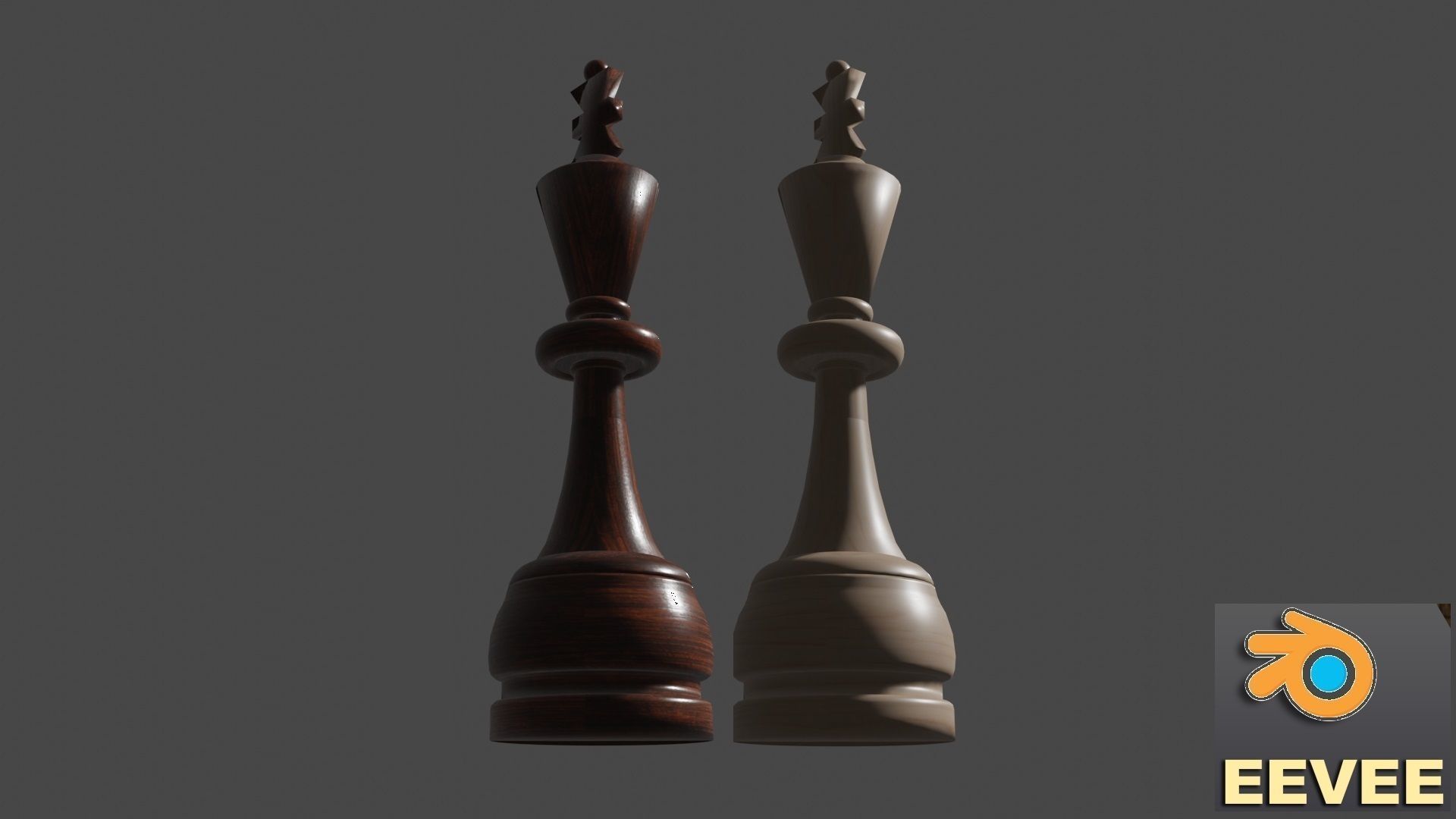 Chess Set Wooden 3D model_41
