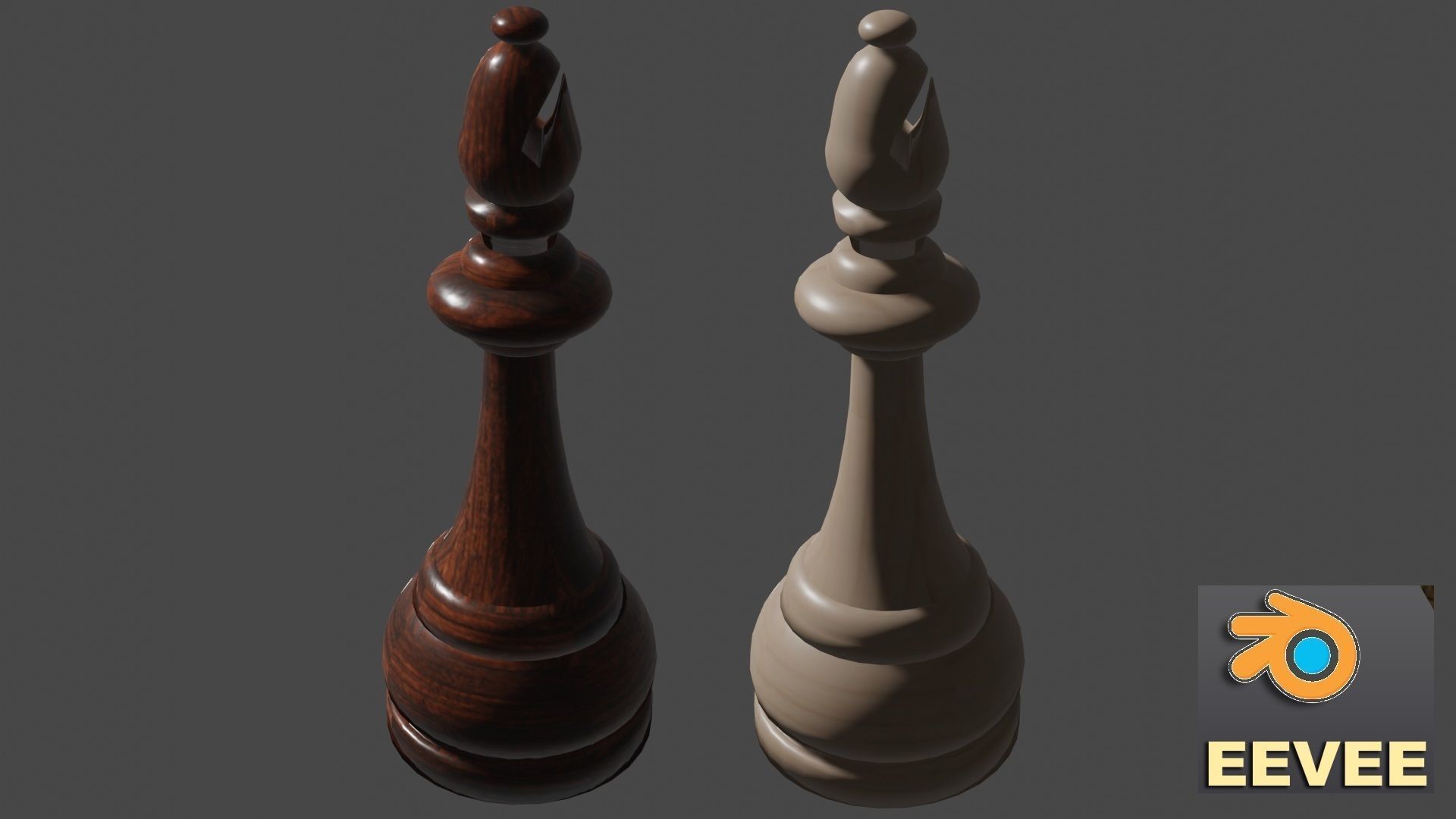 Chess Set Wooden 3D model_21