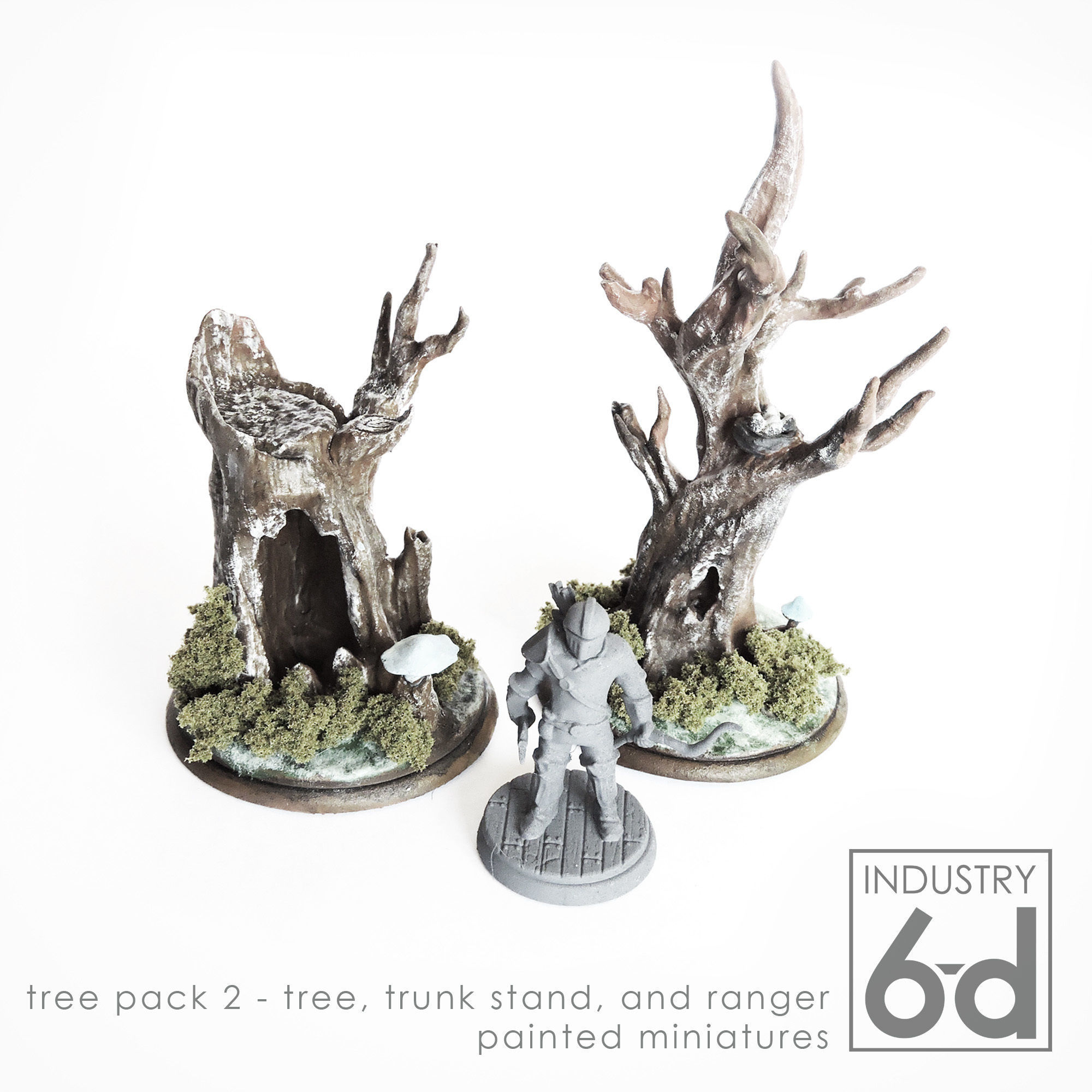 Tree Pack 2 - Miniature Tabletop Trees 3D print model_2