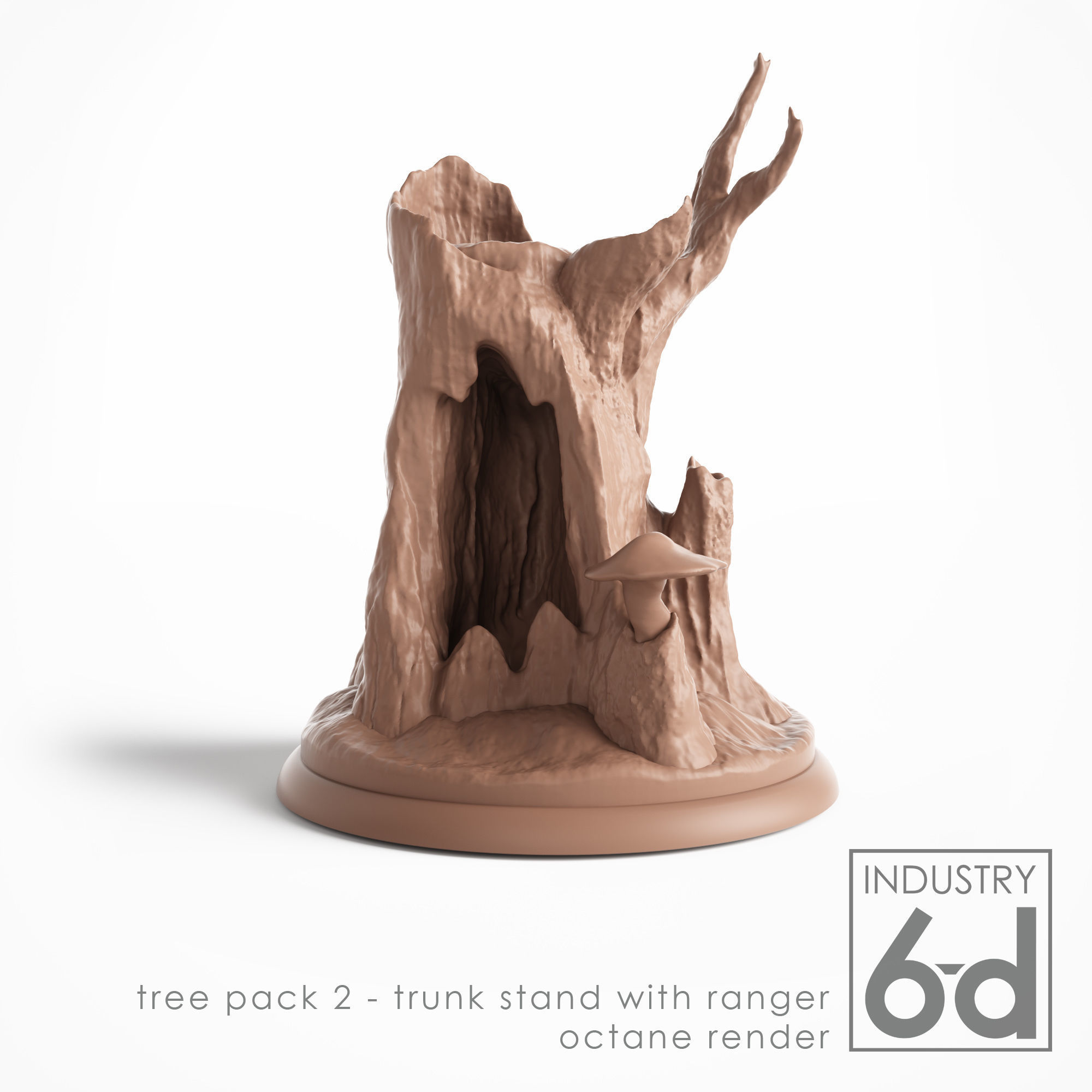 Tree Pack 2 - Miniature Tabletop Trees 3D print model_11