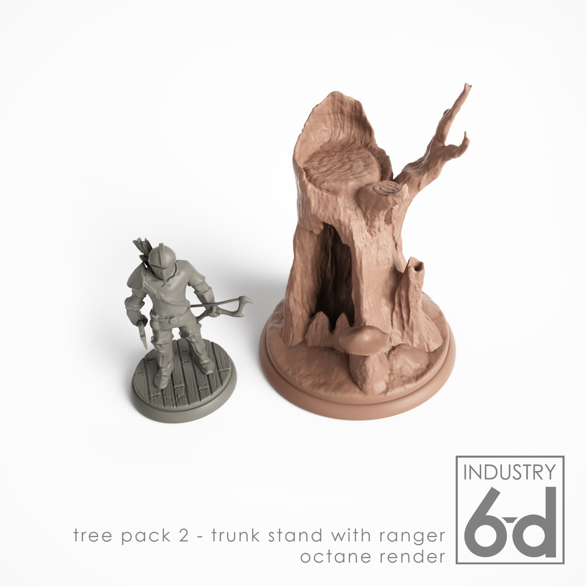 Tree Pack 2 - Miniature Tabletop Trees 3D print model_15
