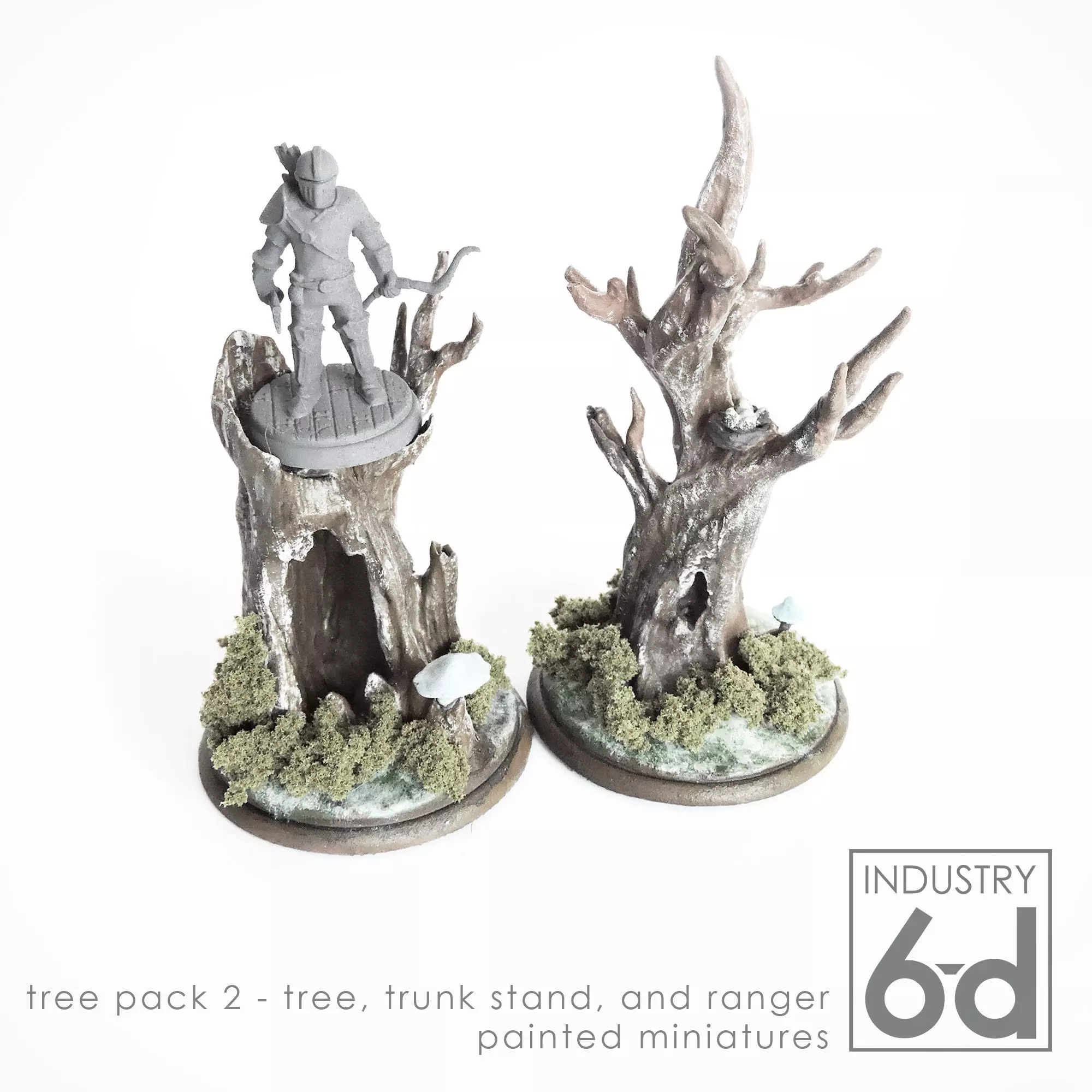 Tree Pack 2 - Miniature Tabletop Trees 3D print model_0