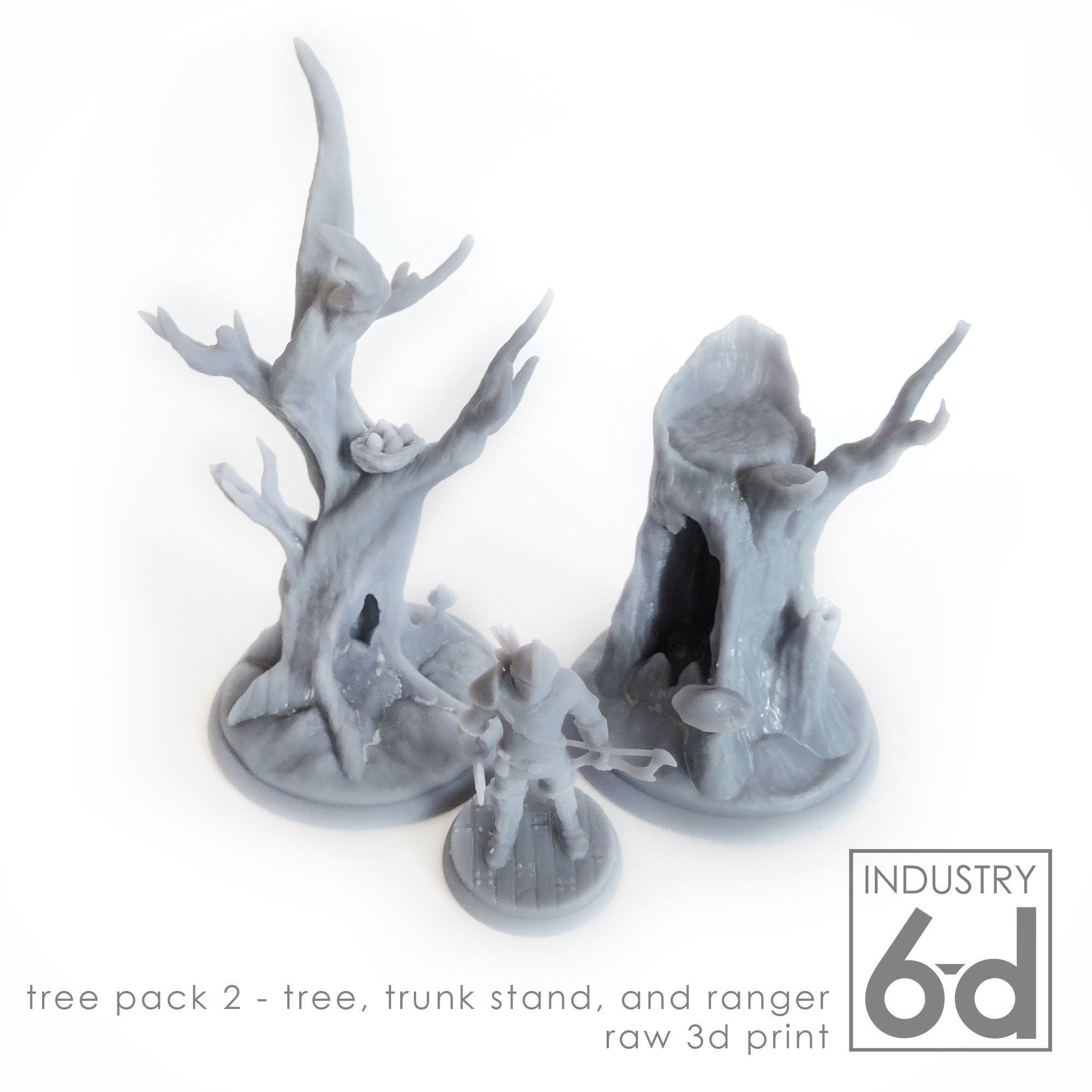Tree Pack 2 - Miniature Tabletop Trees 3D print model_6