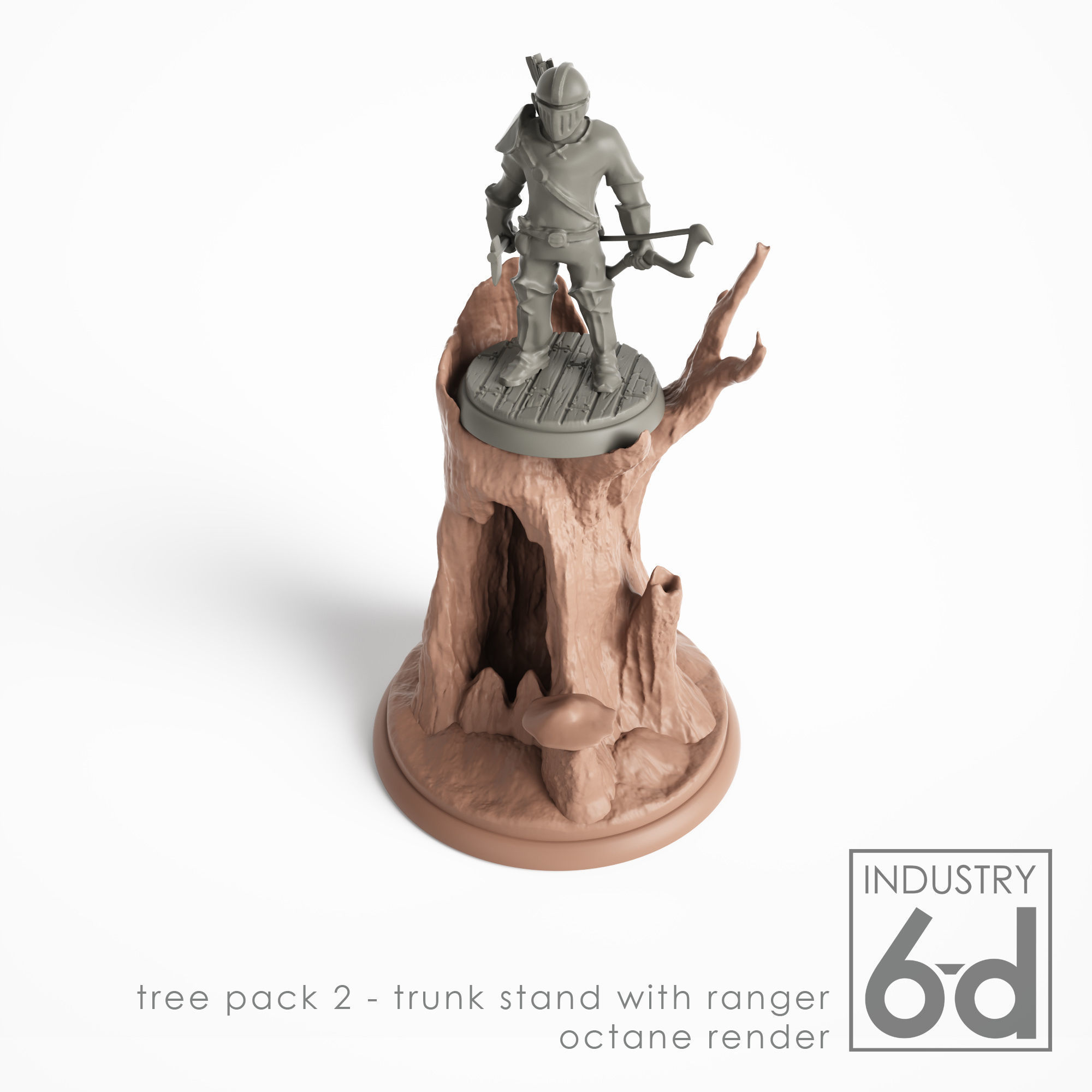 Tree Pack 2 - Miniature Tabletop Trees 3D print model_10