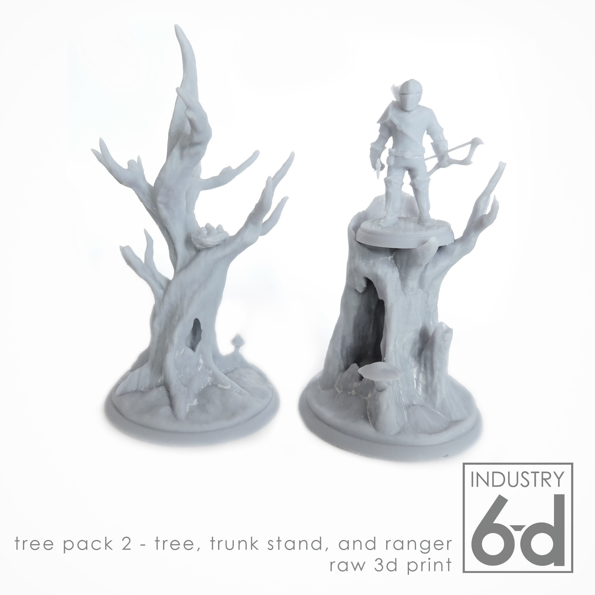 Tree Pack 2 - Miniature Tabletop Trees 3D print model_7