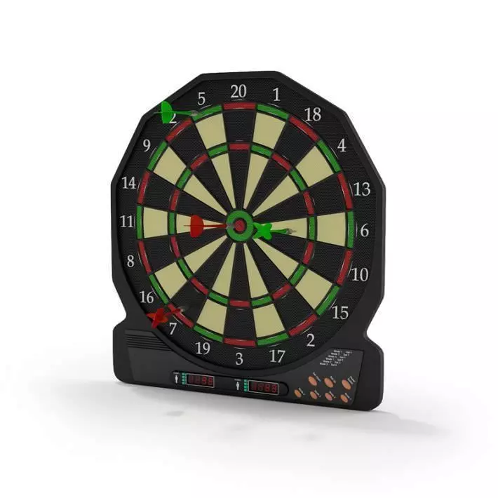Electronic Dart Board 3D model_0