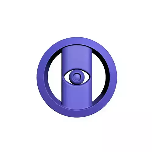 Circular eye shape 3D print model