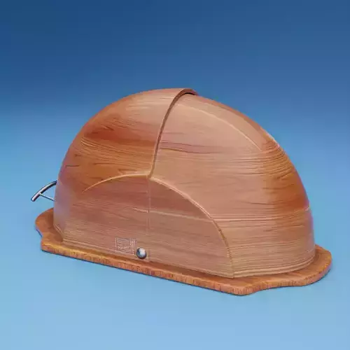 Breadbox 3D model wooden helmet
