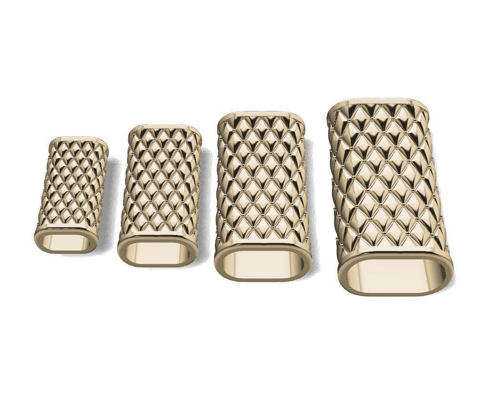 CHARMS three gold - plated pillows 3D print model_1