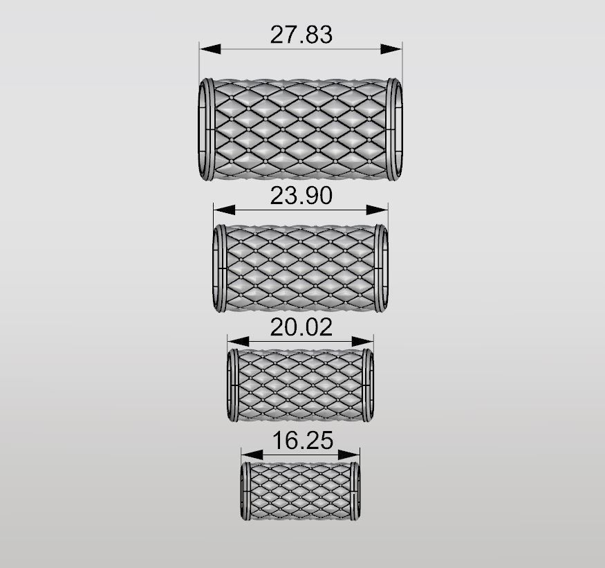 CHARMS three gold - plated pillows 3D print model_5