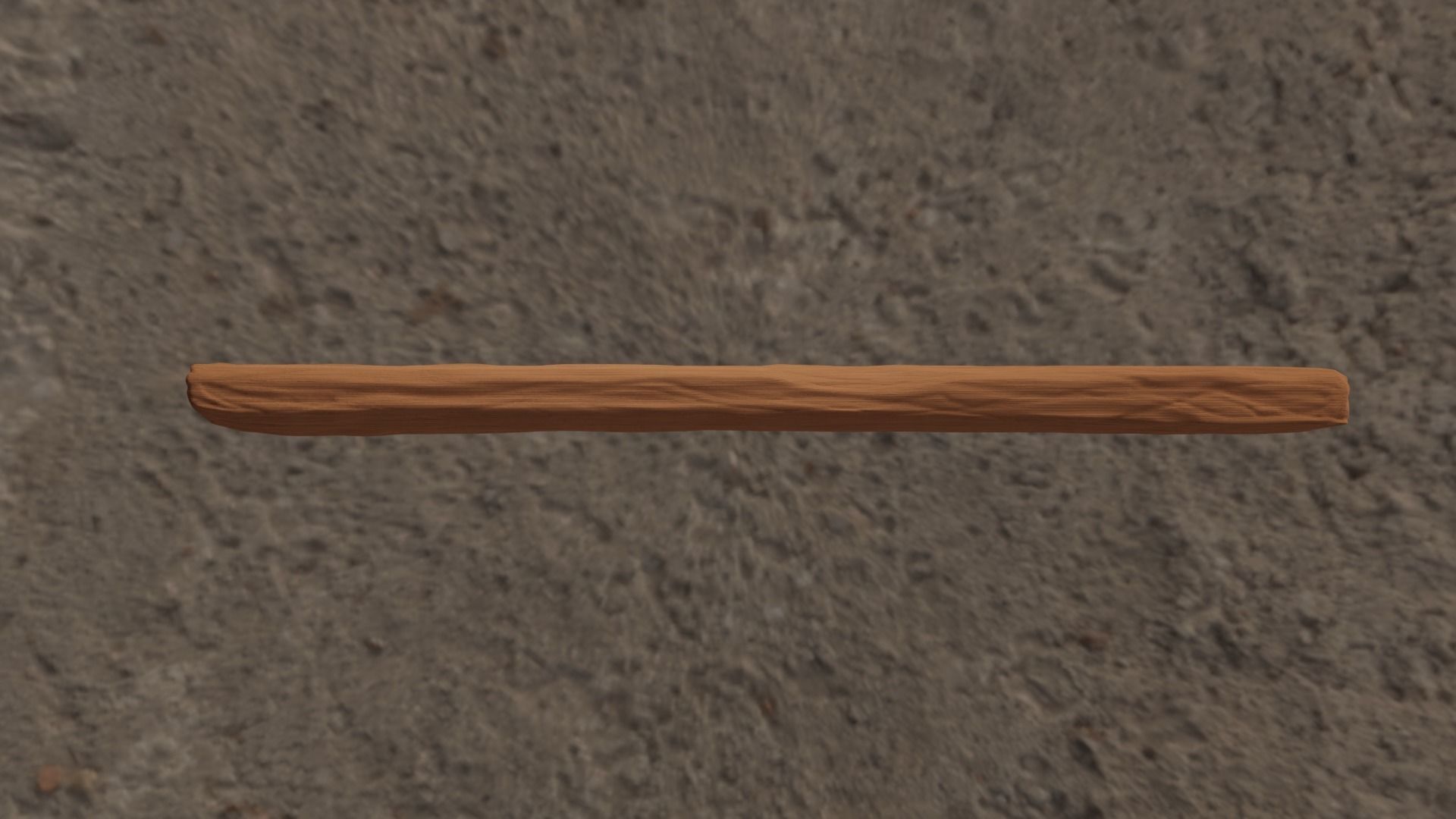 Wood plank Free 3D model_2