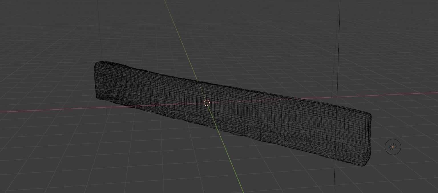 Wood plank Free 3D model_5