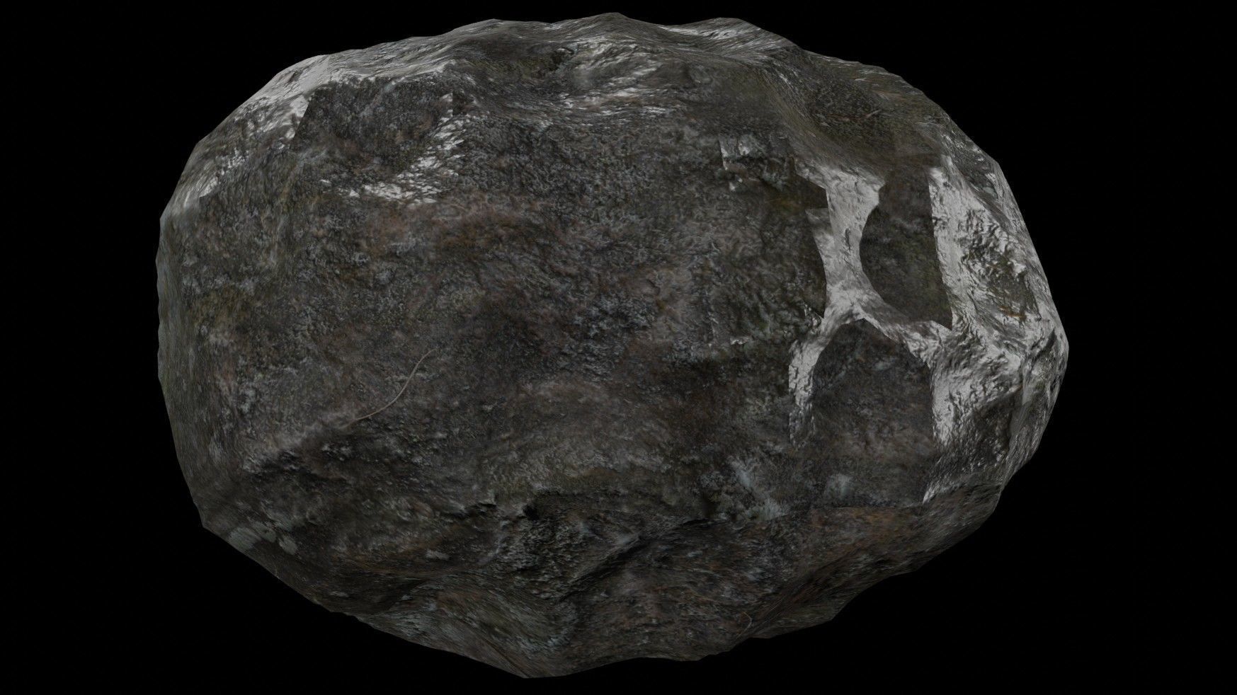 Rock-Stone rock Free low-poly 3D model_3