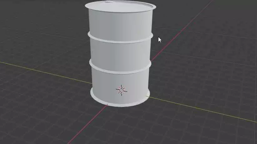 castrol oil drum 3d model 3D model