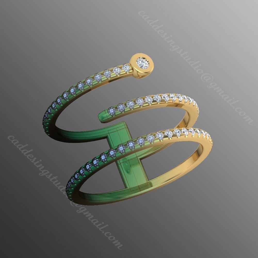 Ring iz43 3D print model_1