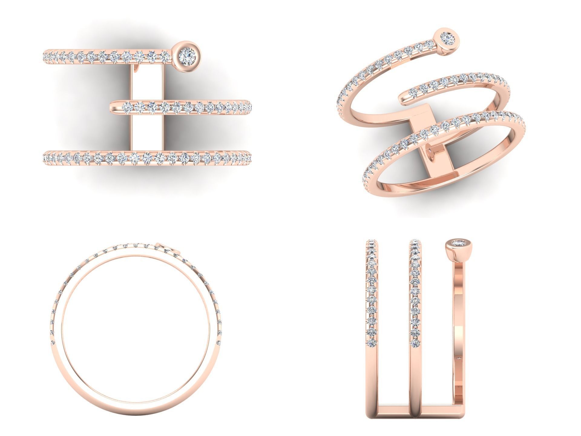 Ring iz43 3D print model_4