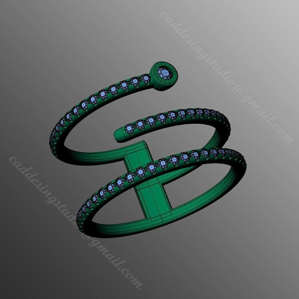 Ring iz43 3D print model_2