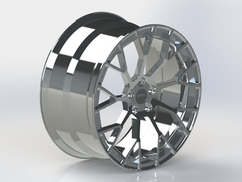 Cast rim PETROL-P2B 3D model 3D model_1