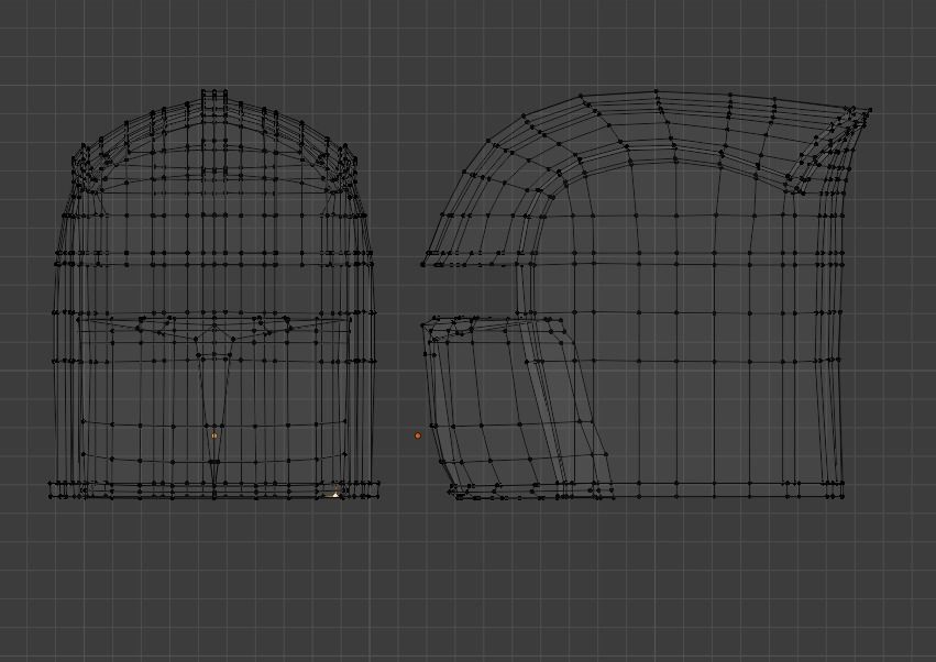 Obsidians Helmet Low-poly 3D model_3