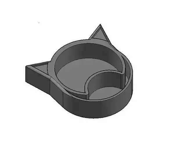 Cat bowl 3D print model