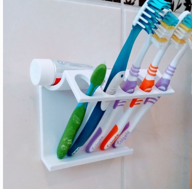 Toothbrush holder 3D print model_2