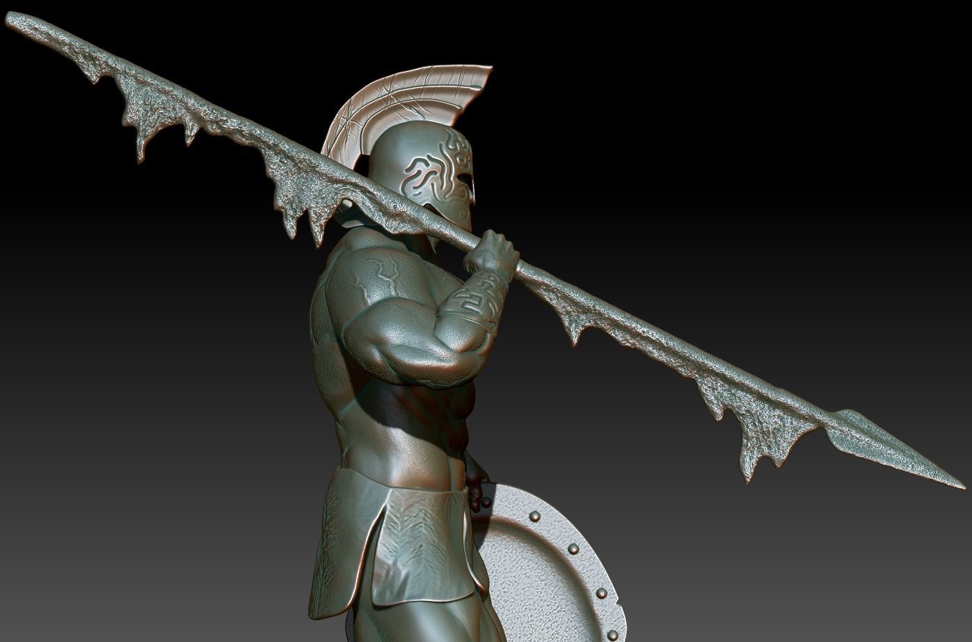 Atlantis Frank Frazetta 3D print model_4