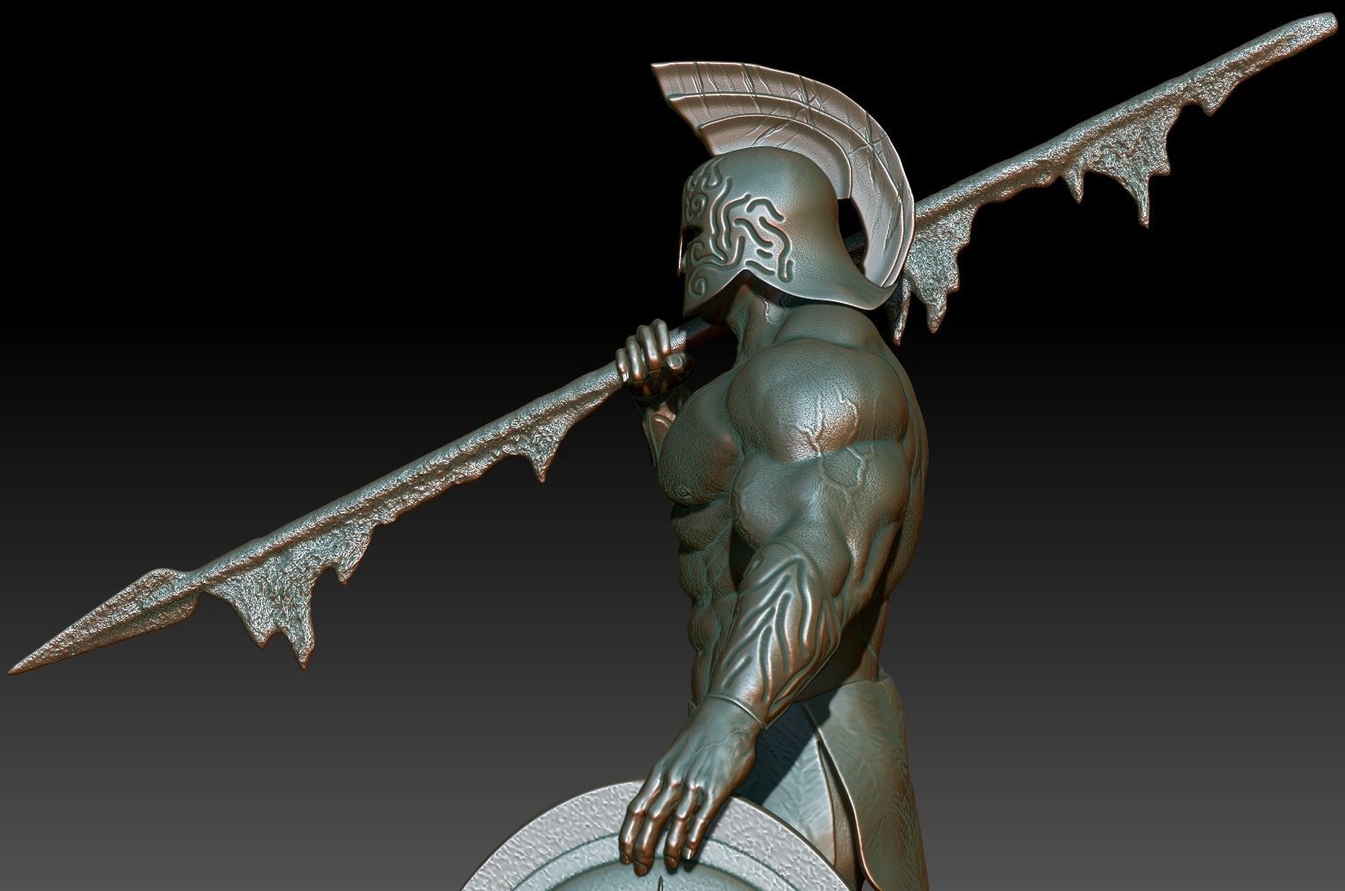 Atlantis Frank Frazetta 3D print model_16