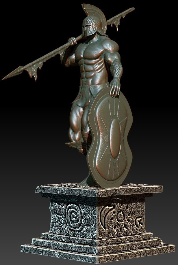 Atlantis Frank Frazetta 3D print model_13