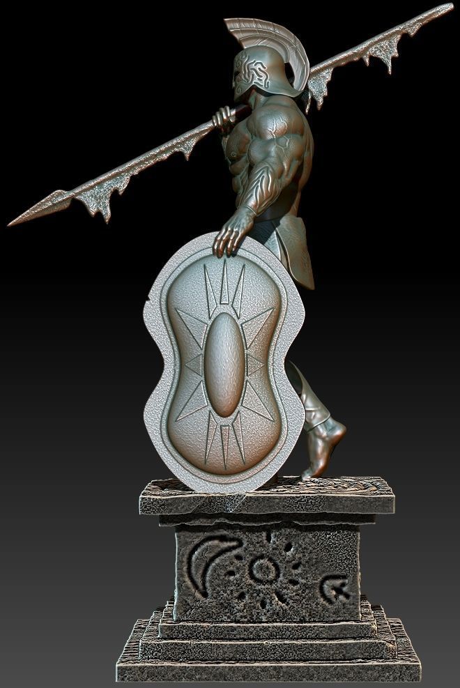 Atlantis Frank Frazetta 3D print model_10
