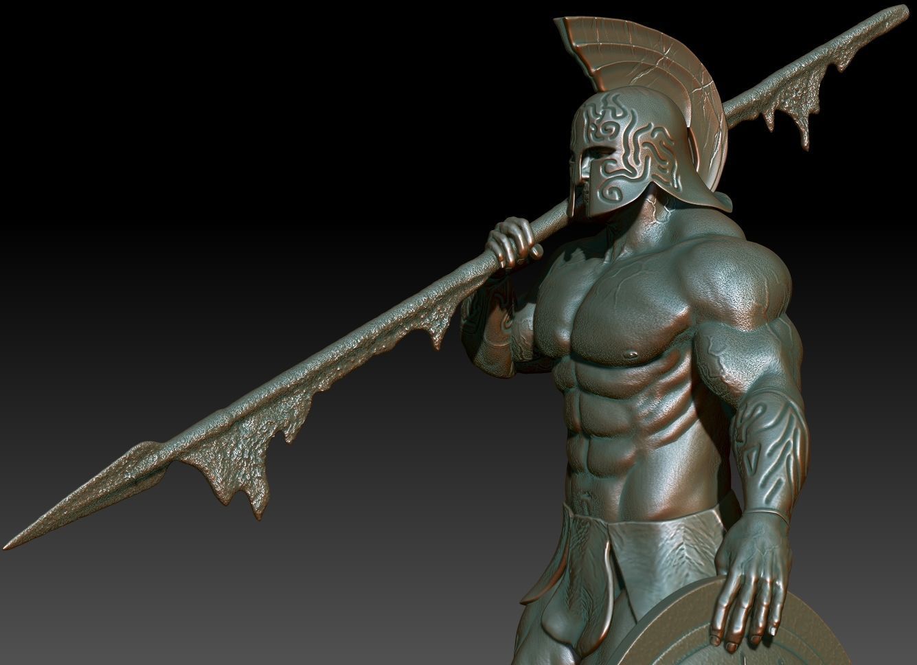 Atlantis Frank Frazetta 3D print model_15
