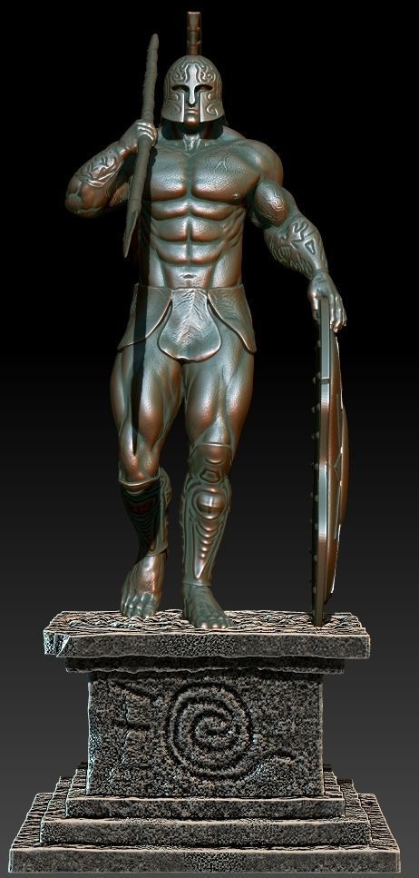 Atlantis Frank Frazetta 3D print model_2
