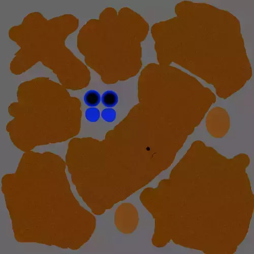 Bear 3D ground with circles