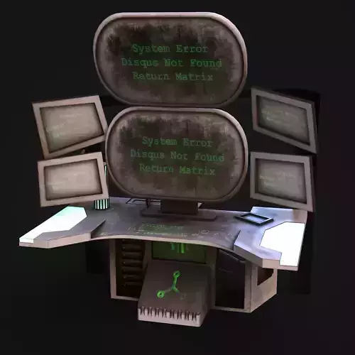 Sci-Fi Console Computer Base 4