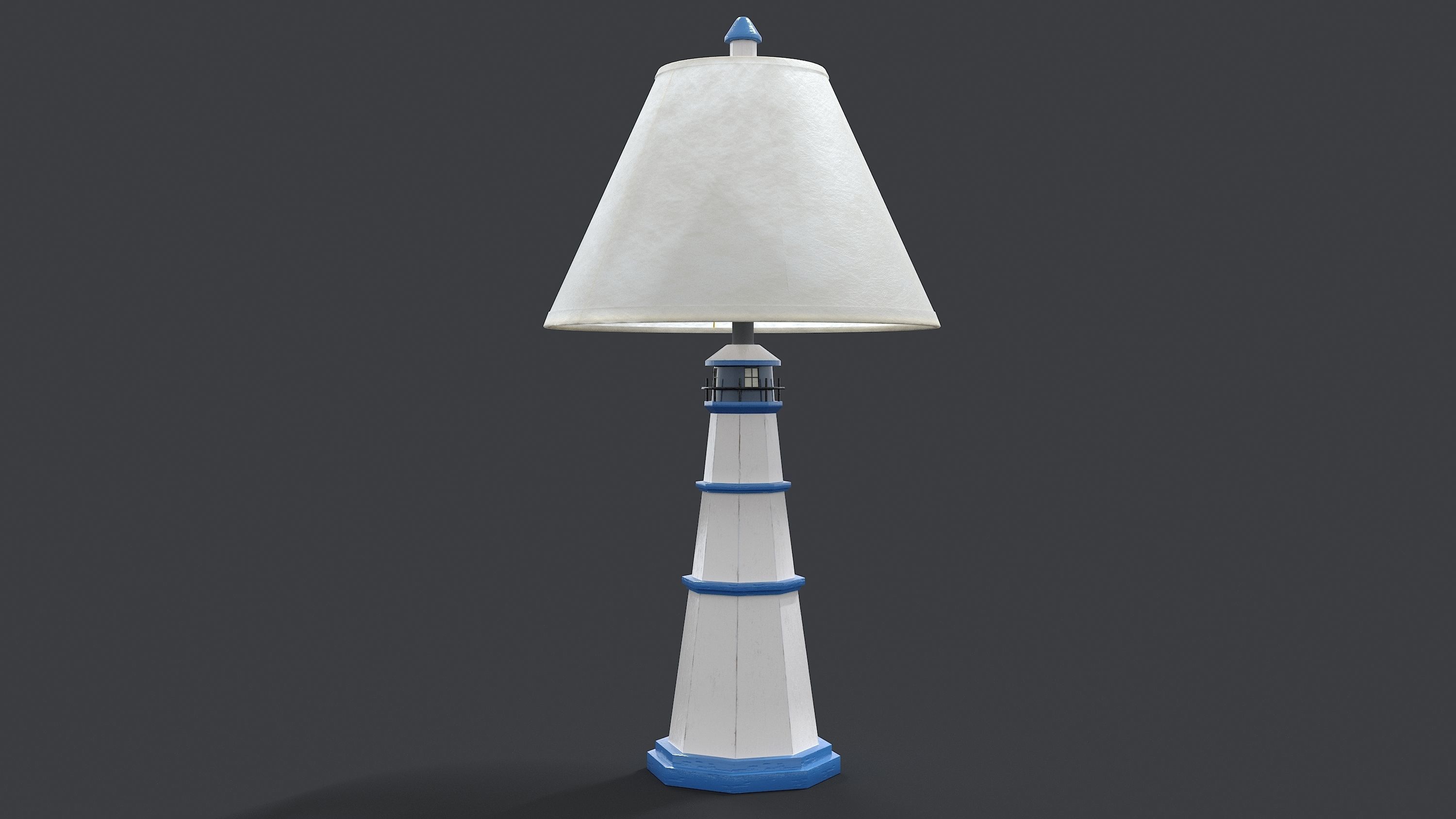 Lighthouse table lamp 3D model_2