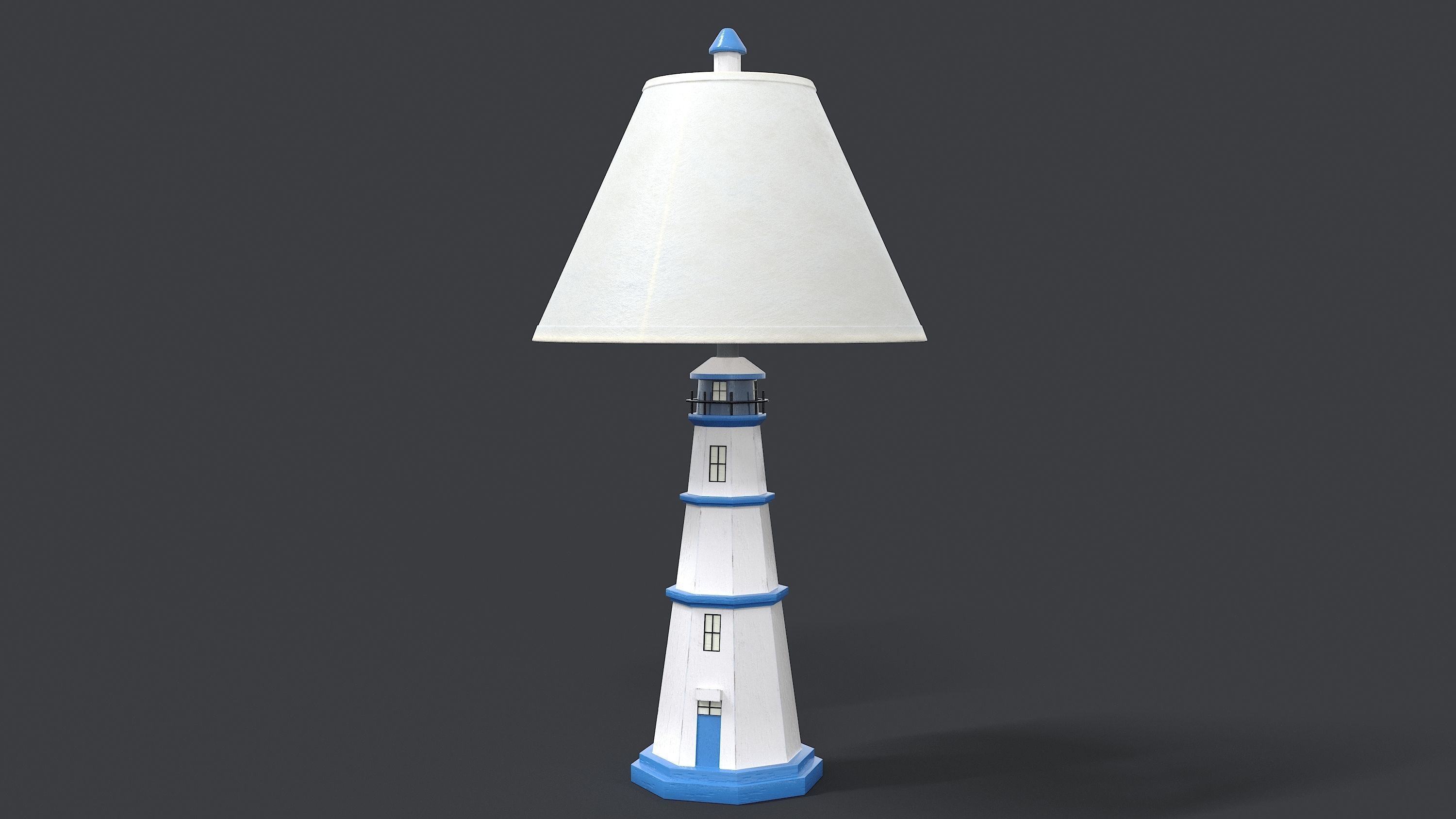 Lighthouse table lamp 3D model_1