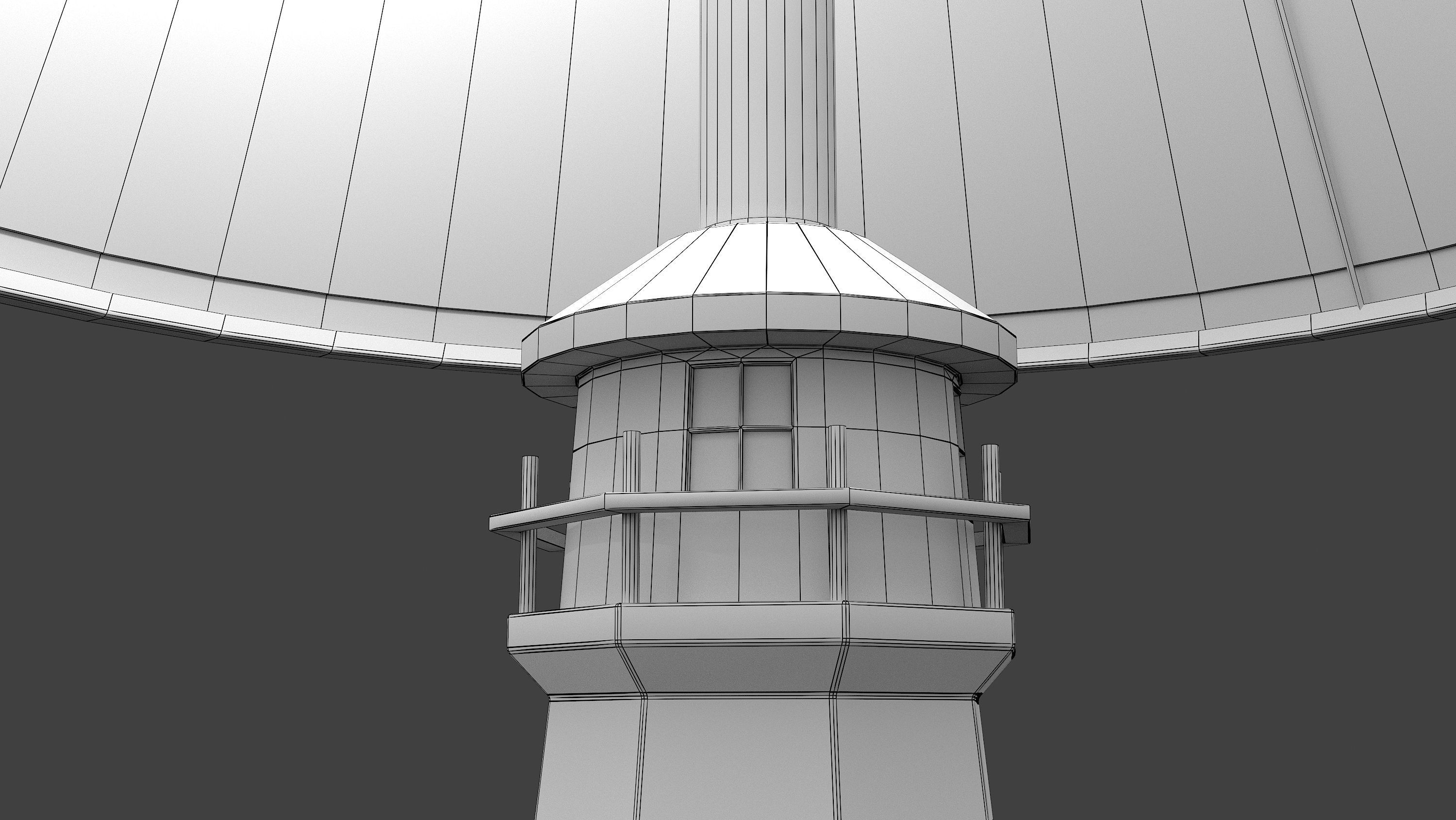 Lighthouse table lamp 3D model_7